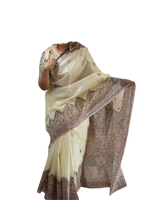 Pure Tussar Silk print saree